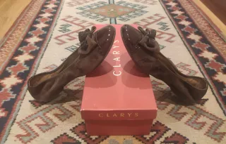 Bailarinas ante y charol marrón Chocolate