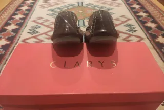 Bailarinas ante y charol marrón Chocolate