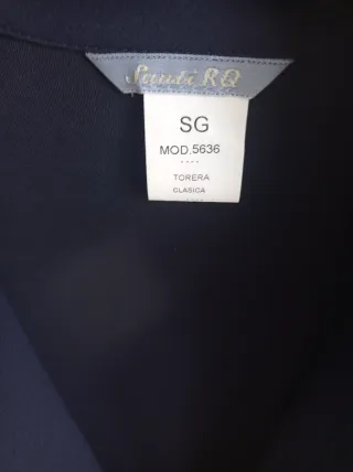 Chaqueta azul manga larga talla 48