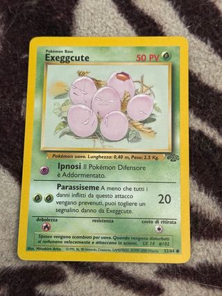 Exeggcute 52/64 Jungle Base Pokémon Card