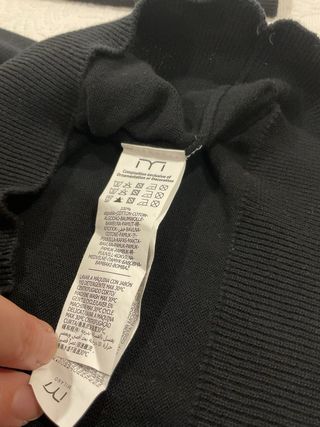 Jersey cuello alto Milano caballero negro