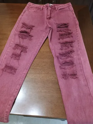 Jeans kiss Pink strappati taglia S