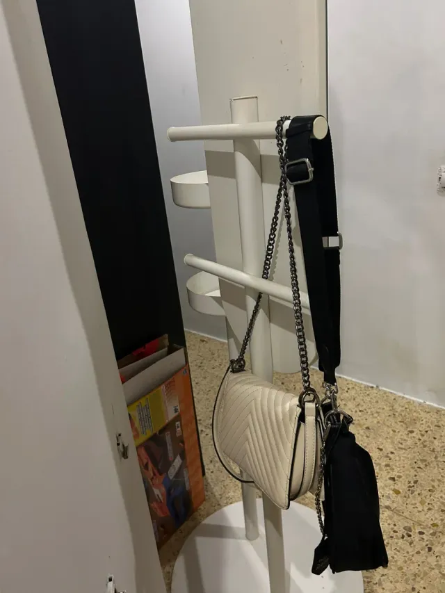 ESPEJO RECIBIDOR + COLGADOR IKEA BLANCO