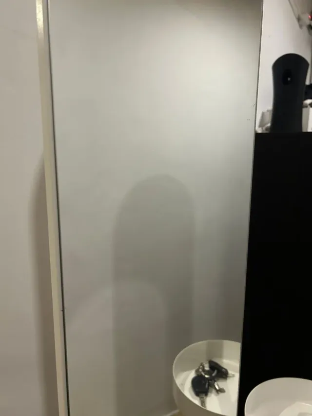 ESPEJO RECIBIDOR + COLGADOR IKEA BLANCO