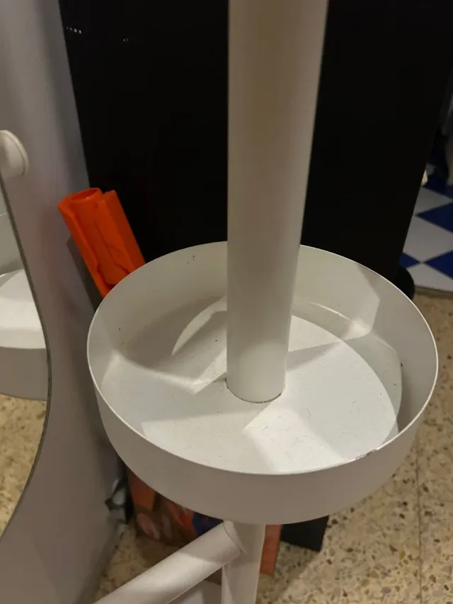 ESPEJO RECIBIDOR + COLGADOR IKEA BLANCO