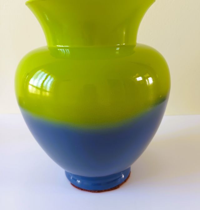 Pack de 2 Jarrones: Transparente + Azul / Verde