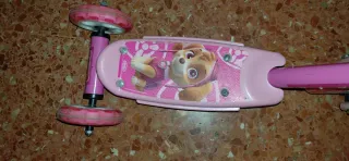 Patinete Skye Patrulla Canina 3 Ruedas Rosa
