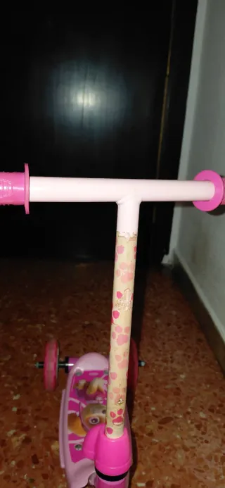 Patinete Skye Patrulla Canina 3 Ruedas Rosa