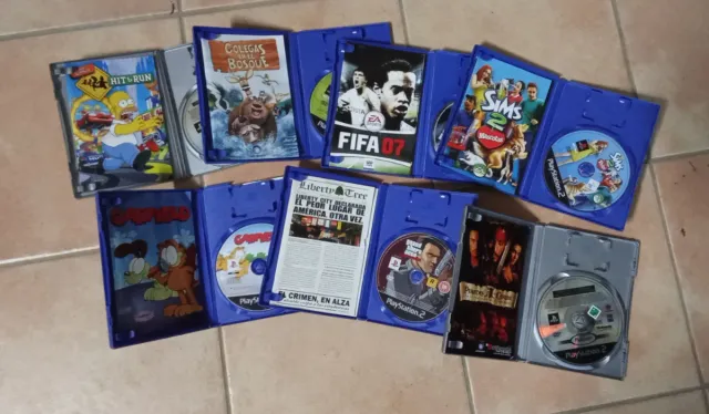 Lote 7 Cajas Videojuegos PS2 (Platinum)