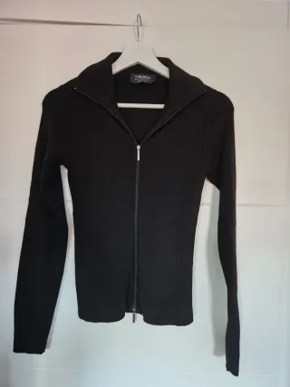 Jersey cremallera S Max Mara negro mujer
