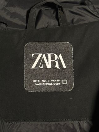 Chaleco acolchado Zara negro