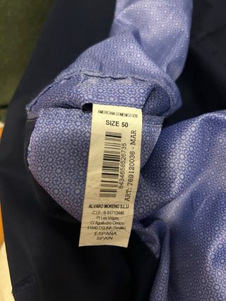 Americana cruzada azul