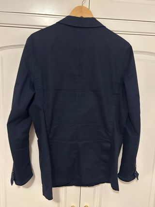 Americana cruzada azul