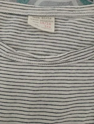 Camiseta Zara Manga Larga Rayas