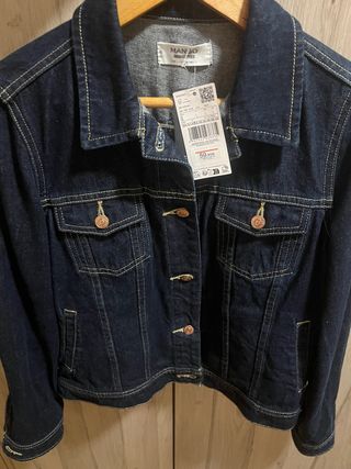 Chaqueta tejana Mango Talla L