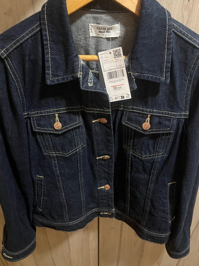 Chaqueta tejana Mango Talla L