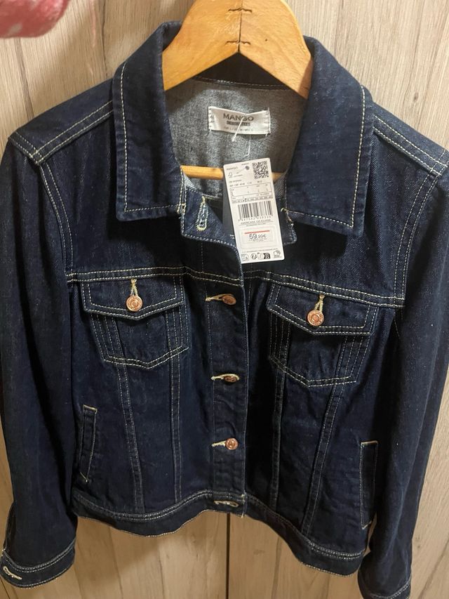Chaqueta tejana Mango Talla L