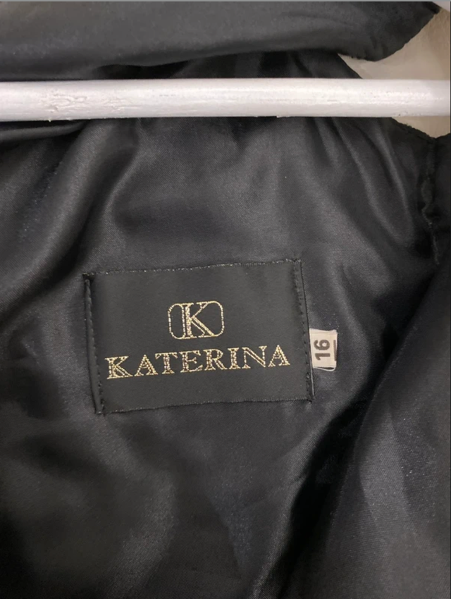 Vestido fiesta tul y bordado rosa negro