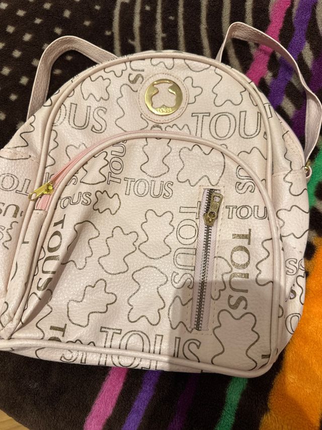 Mochila Tous Rosa y Dorada