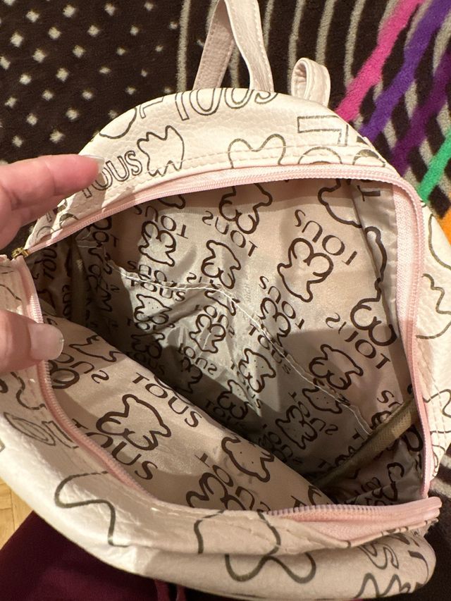 Mochila Tous Rosa y Dorada