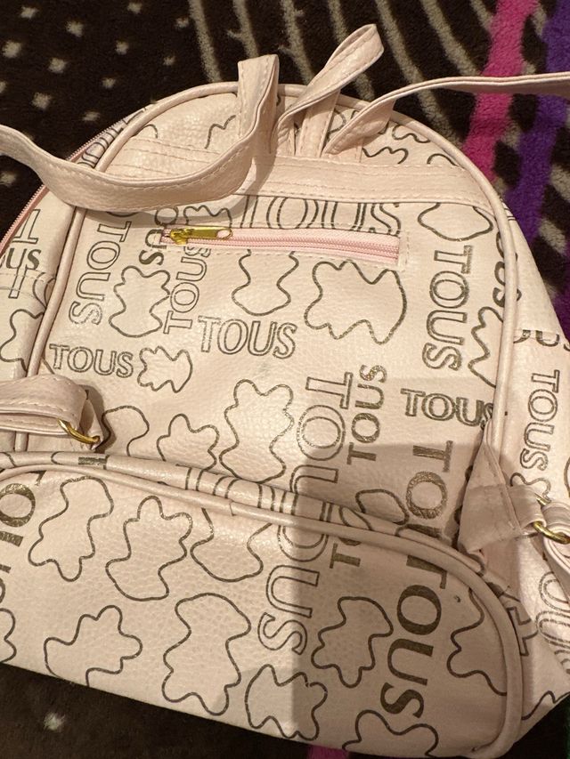 Mochila Tous Rosa y Dorada