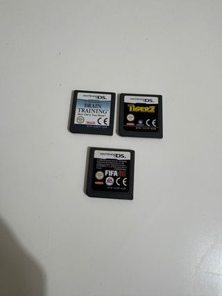 3 Juegos Nintendo DS: Brain Training, Tigerz, FIFA
