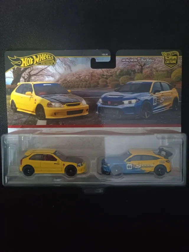 Hot Wheels Premium Honda Civic 2 Pack