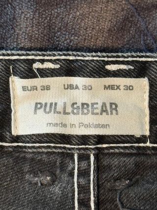 Vaqueros Negros Anchos Hombre Talla 38