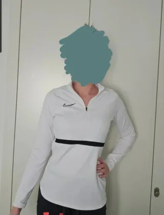 Sudadera nike blanca mujer football