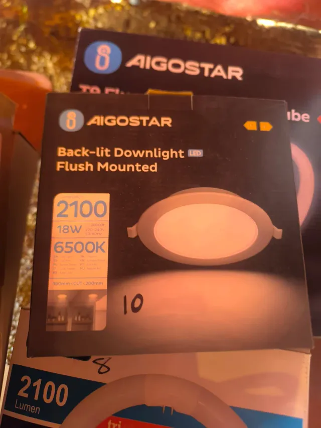 AIGOSTAR Downlight LED 18W 6500K