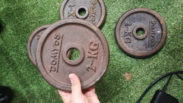 4 Discos de Pesas DOMYOS 2kg