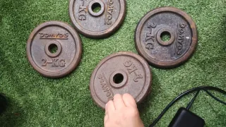 4 Discos de Pesas DOMYOS 2kg