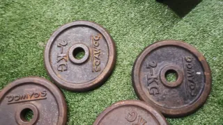 4 Discos de Pesas DOMYOS 2kg