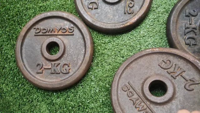 4 Discos de Pesas DOMYOS 2kg