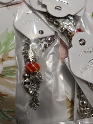 Lote de 25 pulseras plateadas