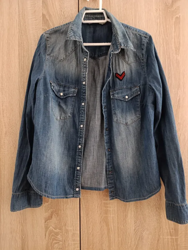 Camisa vaquera retro Mango