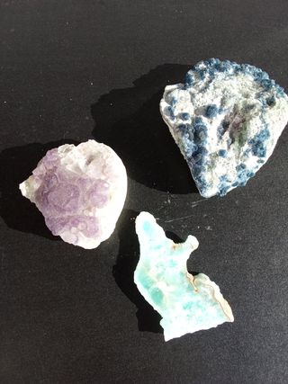 Collezione minerali grezzi