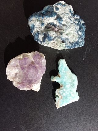 Collezione minerali grezzi