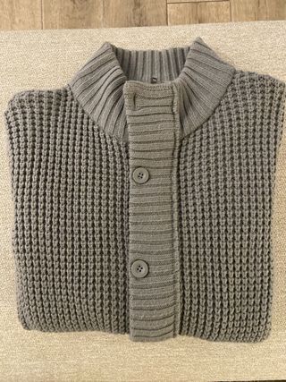 Cardigan grigio uomo