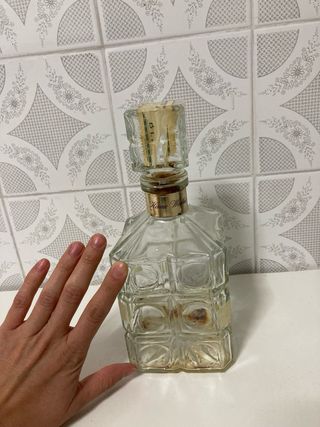 Botella de cristal vintage