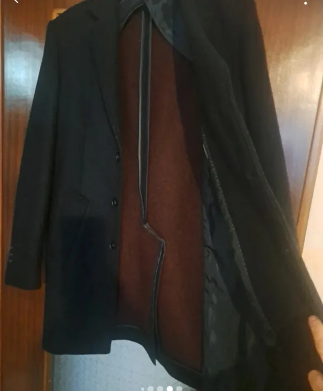 Cappotto uomo nero