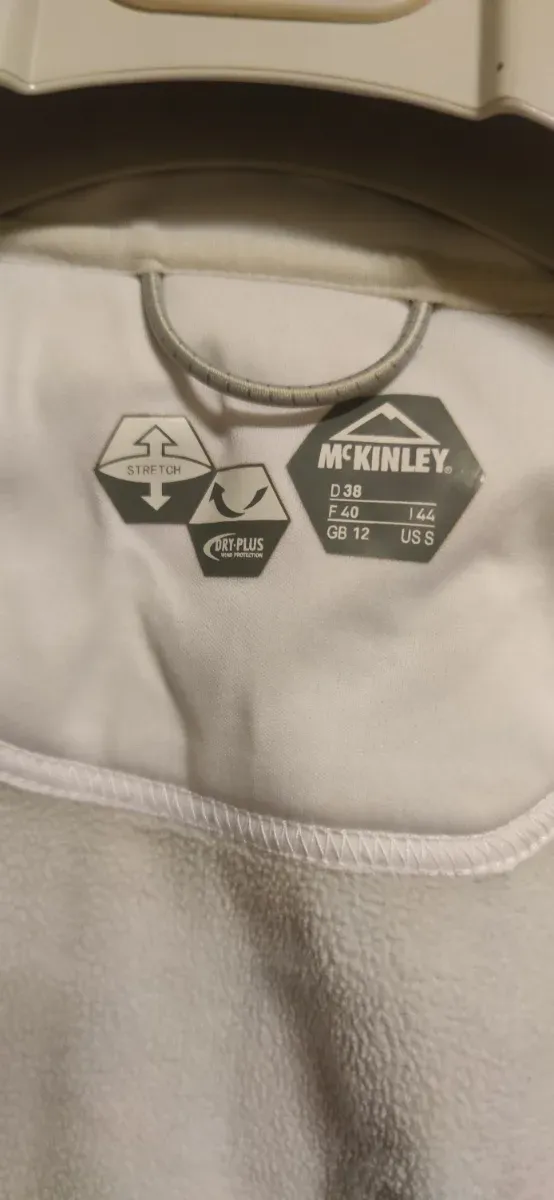 Forro polar blanco mujer