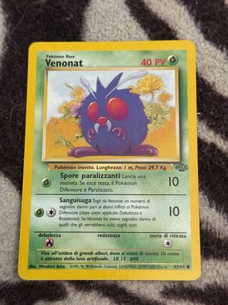 Venonat 63/64 Jungle Set Carta Pokémon