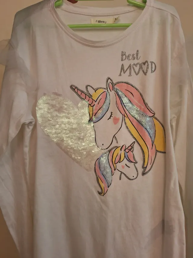 Camiseta Sfera Unicornio Manga Larga Niña 9-10