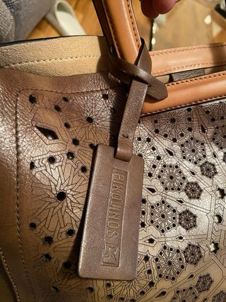 Bolso Pikolinos Piel Marrón Nuevo