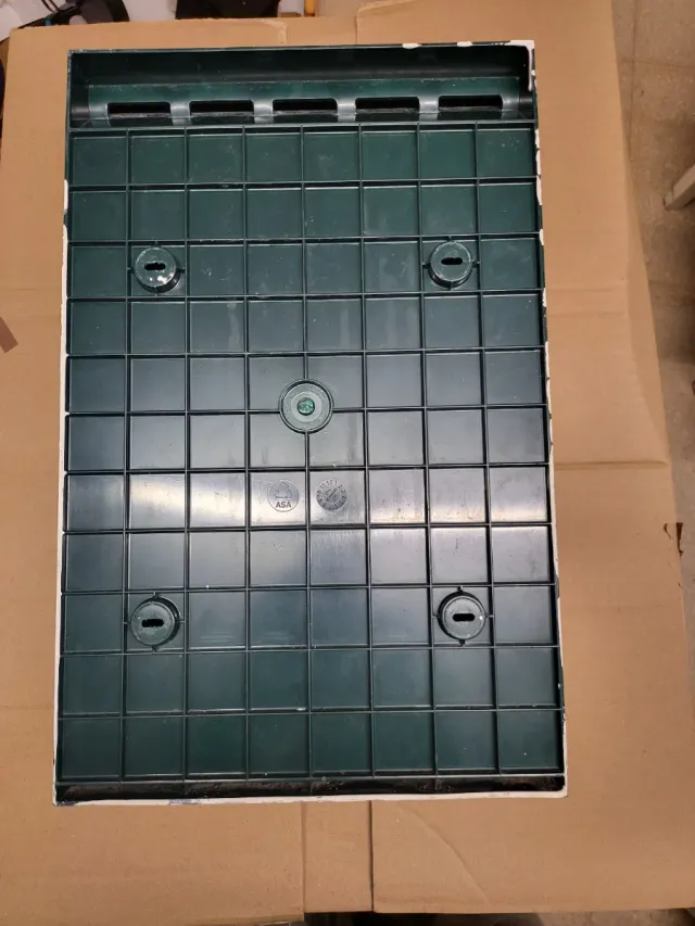 Buzón verde para cartas