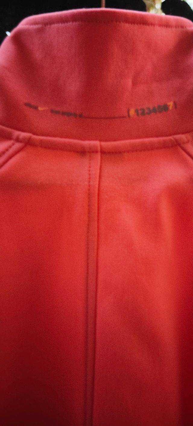 Sudadera Nike salmón y blanco con cremallera T: S