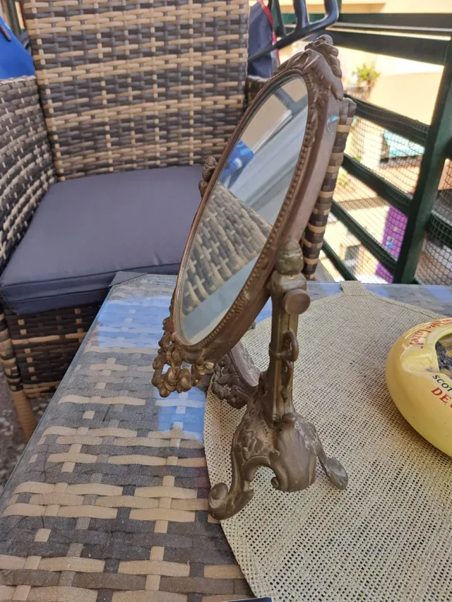 Espejo de Mesa Vintage Dorado