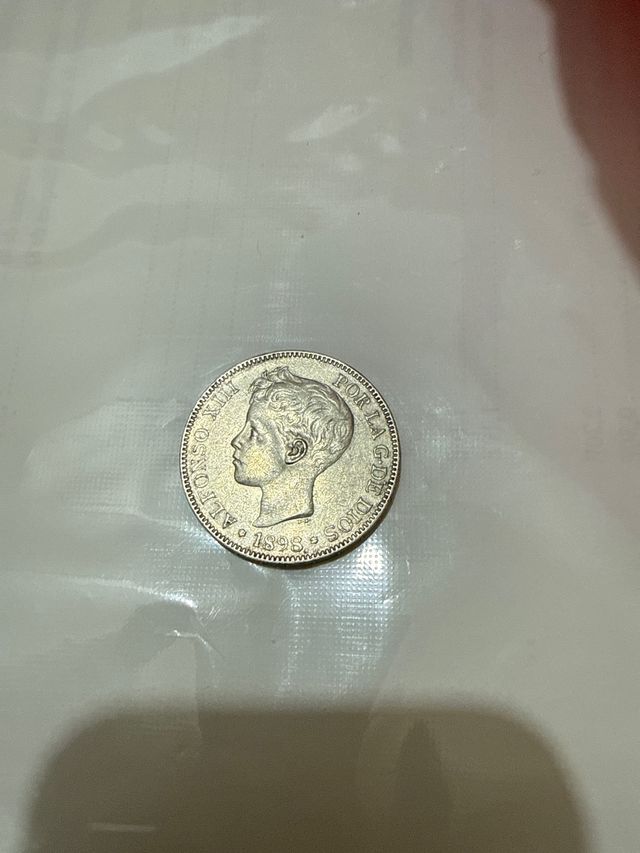 5 pts Alfonso XIII 1898