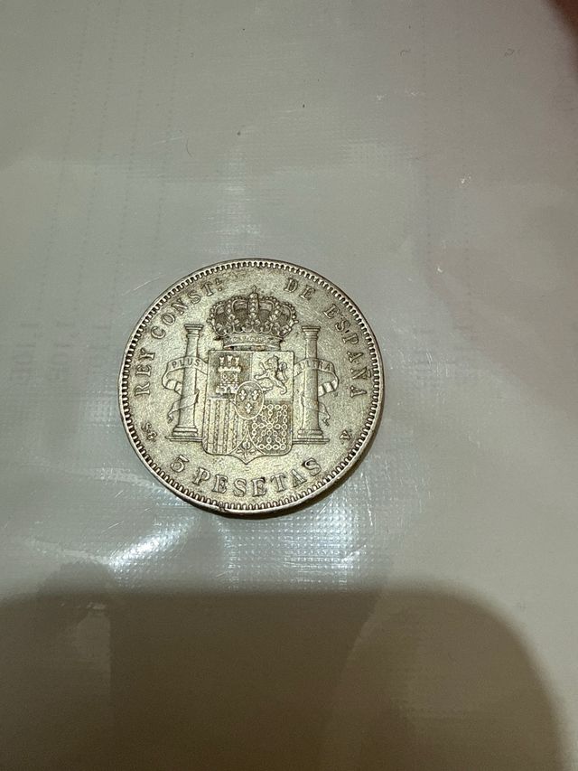 5 pts Alfonso XIII 1898